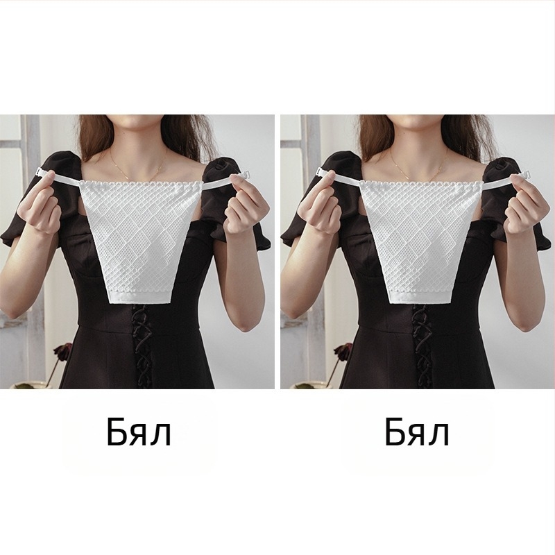 [1/2/3 части] двуслоен дантелен протектор за гърди, еднокомпонентен, с защита от излагане на светлина, за бягане