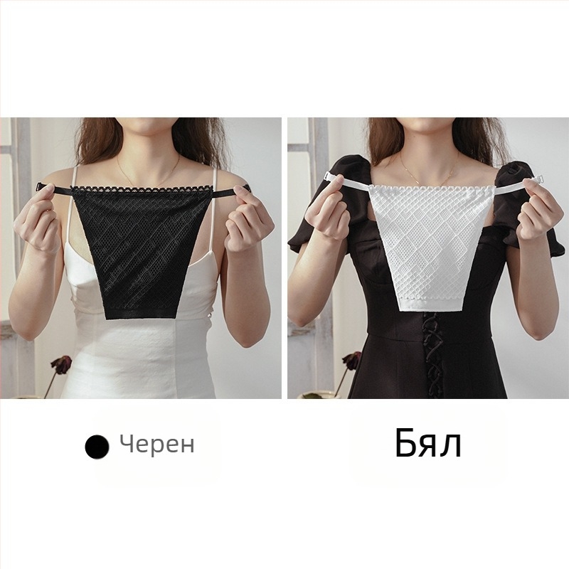 [1/2/3 части] двуслоен дантелен протектор за гърди, еднокомпонентен, с защита от излагане на светлина, за бягане