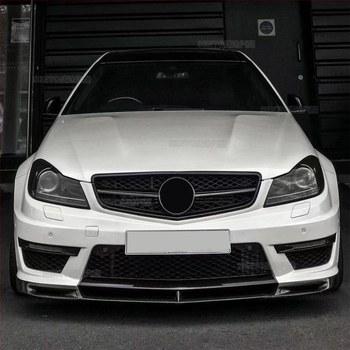 Подходящ за Mercedes-Benz C-Class W204 2007-2014, модифицирана средна решетка GT, вертикална решетка Gymnopus AMG