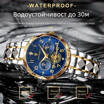 POEDAGAR Швейцарски многофункционален нов мъжки часовник водоустойчив светещ моден кварцов часовник външна търговия 972