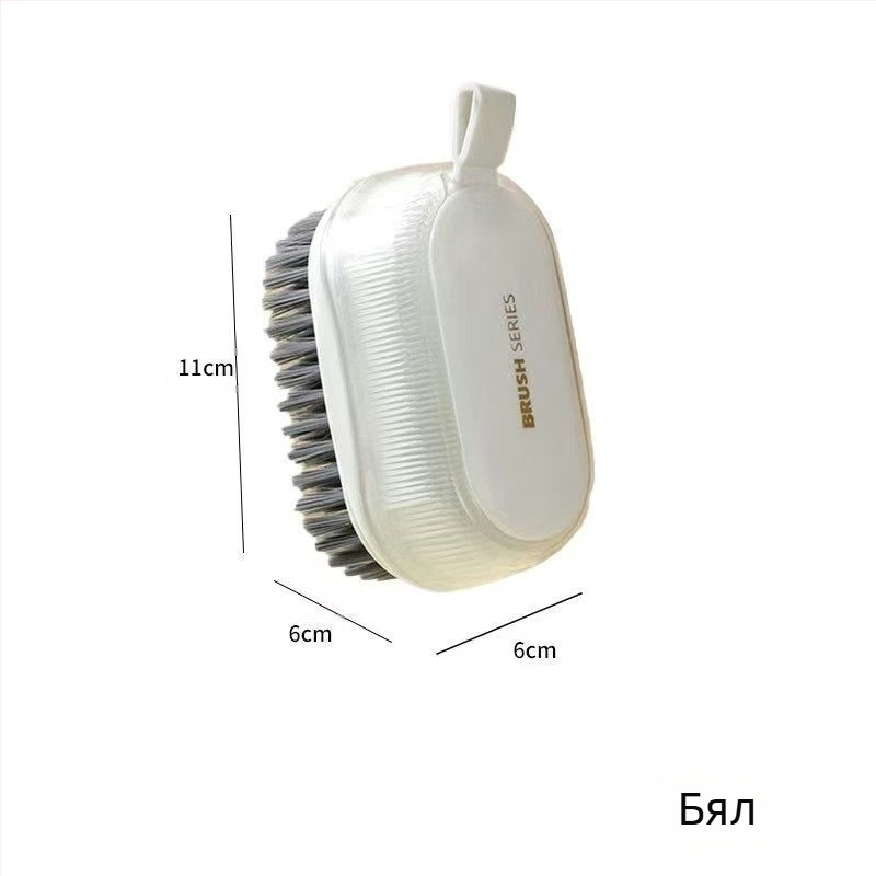 Многофункционална домакинска четка за почистване, без наранявания, супер мека, за обувки, мека четка за почистване на косми, двойна четка за пране, четка за артефакти