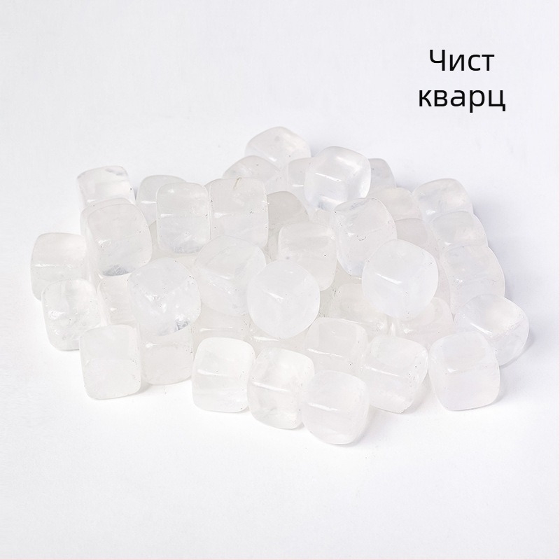 Естествен кристален оригинален камък 13 мм квадратен квадратен цветен кристал полускъпоценен камък кристал демагнитизиран камък декоративни орнаменти за аквариум