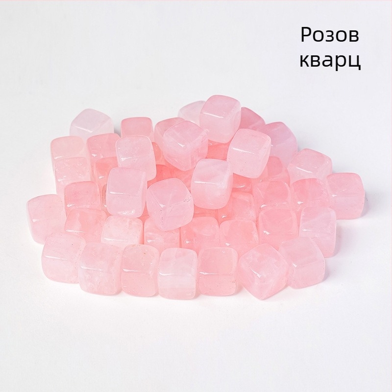 Естествен кристален оригинален камък 13 мм квадратен квадратен цветен кристал полускъпоценен камък кристал демагнитизиран камък декоративни орнаменти за аквариум