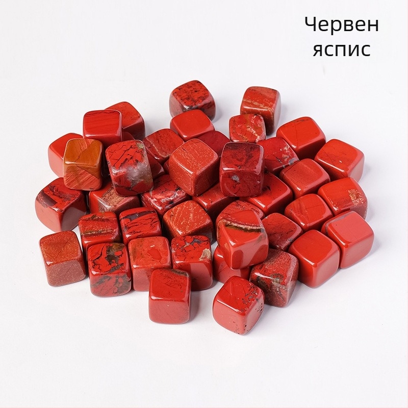 Естествен кристален оригинален камък 13 мм квадратен квадратен цветен кристал полускъпоценен камък кристал демагнитизиран камък декоративни орнаменти за аквариум