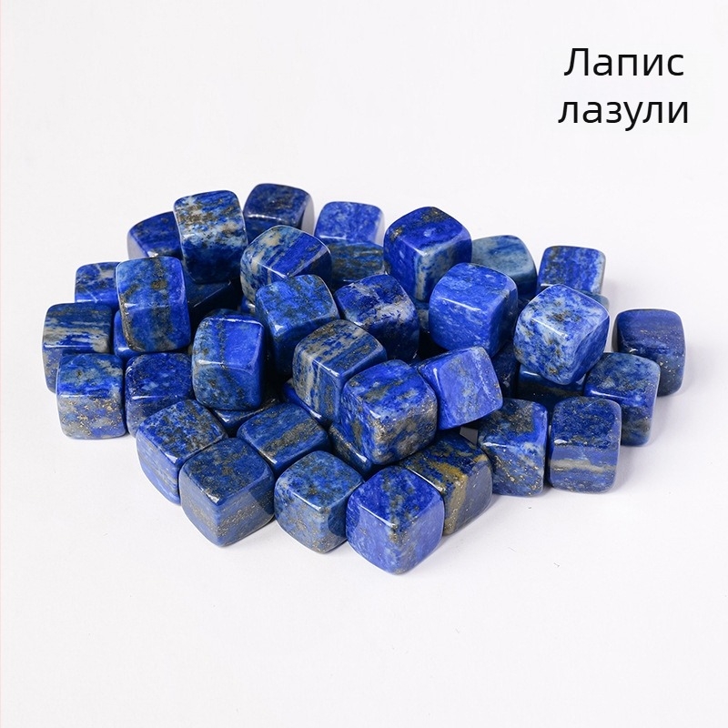 Естествен кристален оригинален камък 13 мм квадратен квадратен цветен кристал полускъпоценен камък кристал демагнитизиран камък декоративни орнаменти за аквариум