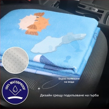 Трансграничен нов печатен водоустойчив, устойчив на пот калъф за йога спорт за задна седалка, неплъзгащ се калъф за задна седалка, устойчив на петна, възглавница