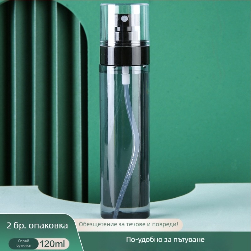 Спрей бутилка с ултрафина мъгла за пътуване, пълнител за лице, грим, хидратация, преносим, тип „push“, алкохол, малък спрей, за пътуване