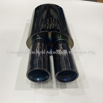Фабрика Директна автомобилна модификация от неръждаема стомана за спортни автомобили звукова вълна универсална изпускателна тръба наклонено оръдие с нисък, тежък и дебел звуков барабан