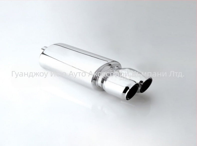 Фабрика Директна автомобилна модификация от неръждаема стомана за спортни автомобили звукова вълна универсална изпускателна тръба наклонено оръдие с нисък, тежък и дебел звуков барабан