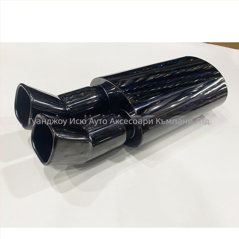 Фабрика Директна автомобилна модификация от неръждаема стомана за спортни автомобили звукова вълна универсална изпускателна тръба наклонено оръдие с нисък, тежък и дебел звуков барабан