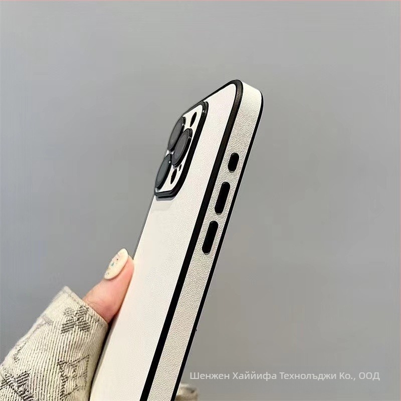 iPhone 17 Pro Max калъф с пълен обхват от изкуствена кожа, интегрирана защита за обектива и 15 защита от изпускане