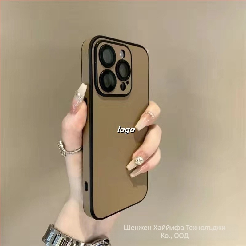 iPhone 17 Pro Max калъф с пълен обхват от изкуствена кожа, интегрирана защита за обектива и 15 защита от изпускане