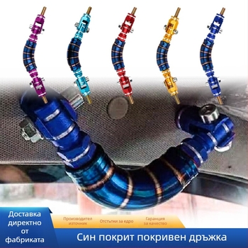Тайландска горещо продавана автомобилна модифицирана дръжка за покрив, състезателна интериорна алуминиева сплав, печена синя кука, декоративна дръжка, подлакътник
