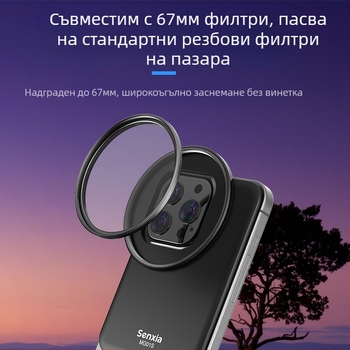 Филтър за мобилен телефон Magsafe, магнитен адаптер, подходящ за Apple Iphone16, леща за мобилен телефон, Nd намаляване на светлината, черен