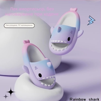 Фабричен магазин Shark Детски чехли за момичета Летни сладки мъже Вътрешна баня Неплъзгащи се детски сандали Дамски обувки Сандали
