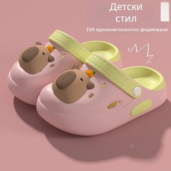 Капи Бала, детски обувки с дупка, летни, за момчета и бебета, неплъзгащи се, за малки момичета, с анимационни герои, за връхно облекло