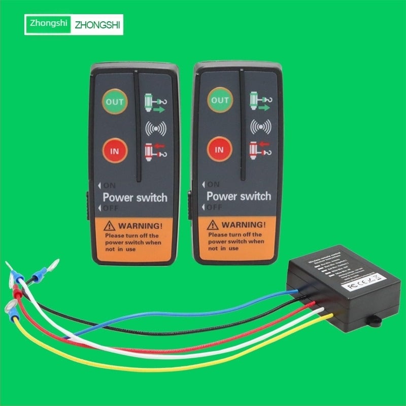Контролер за лебедка 12V24V релеен електрически превключвател за лебедка котва безжично дистанционно управление кола морски