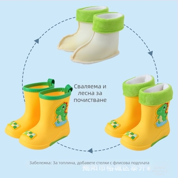 Детски гумени ботуши за бебета, момчета, водни обувки за момичета, ученици, детски градини, гумени обувки за деца и жени, на склад
