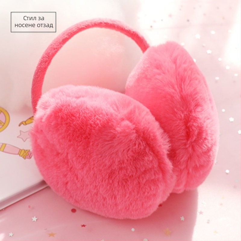 Дамски топли, сладки, сгъваеми, в корейски стил, мъжки, детски, зимни, студентски, наушници