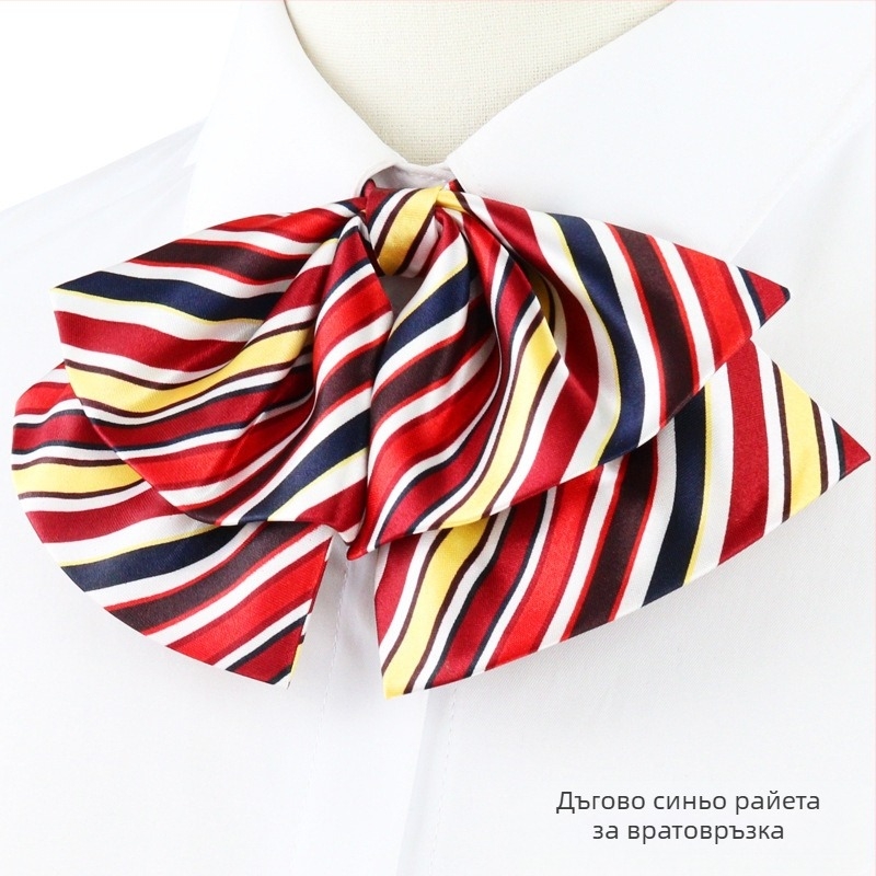 Професионална яка с цветя, стюардеса, бизнес студент, работно облекло, униформена риза, дамска риза с връзки, безплатна папионка