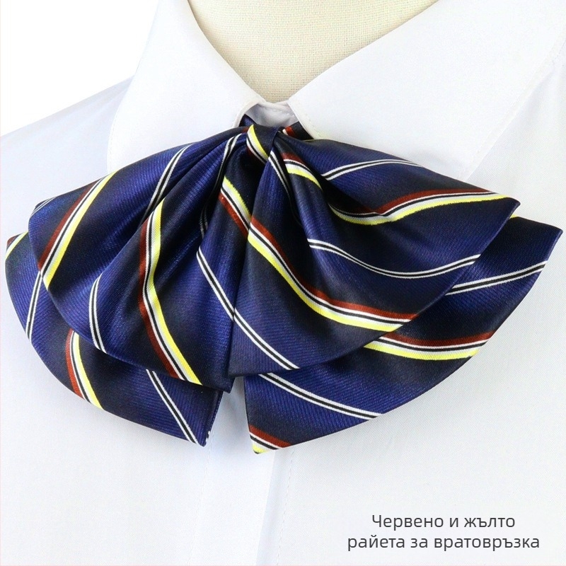 Професионална яка с цветя, стюардеса, бизнес студент, работно облекло, униформена риза, дамска риза с връзки, безплатна папионка