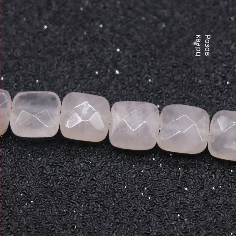 Кристален ахат, полускъпоценен камък 8 мм, квадратни фасетирани мъниста, свободни, гривна "Направи си сам", колие, бижута, аксесоари, материали, едро