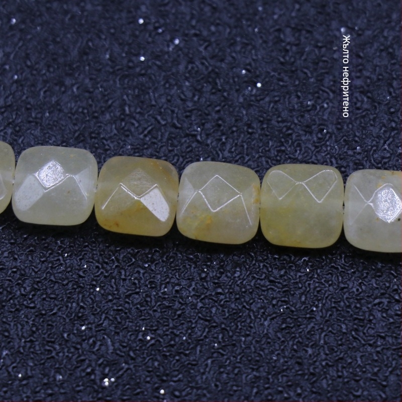 Кристален ахат, полускъпоценен камък 8 мм, квадратни фасетирани мъниста, свободни, гривна "Направи си сам", колие, бижута, аксесоари, материали, едро