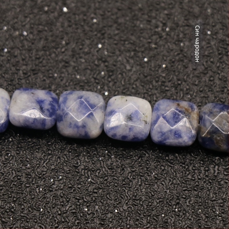 Кристален ахат, полускъпоценен камък 8 мм, квадратни фасетирани мъниста, свободни, гривна "Направи си сам", колие, бижута, аксесоари, материали, едро