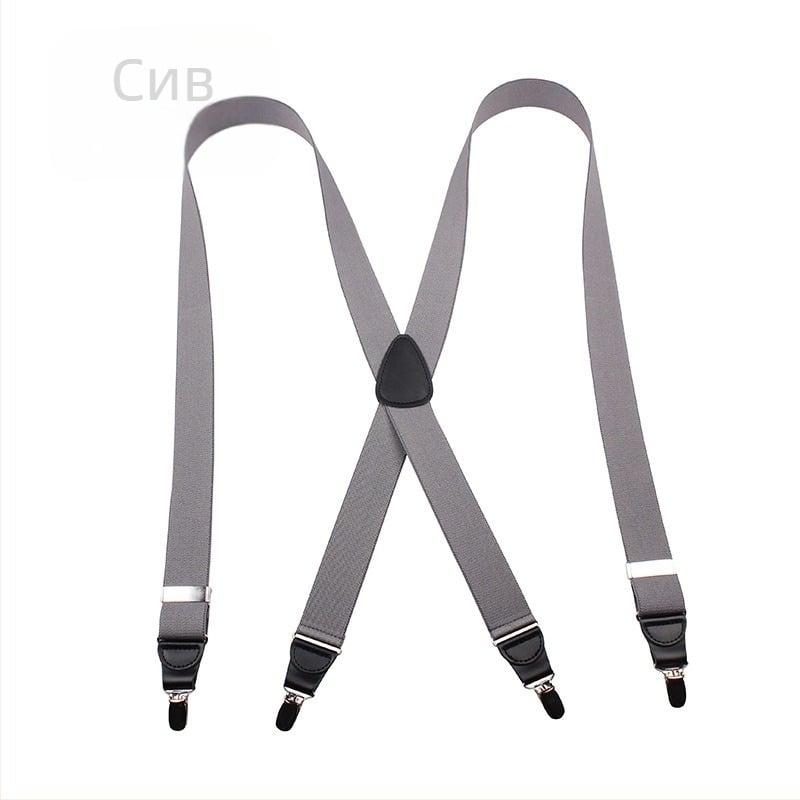 Мъжки тиранти с катарама и щипка за презрамка за възрастни, тиранти, тиранти, тиранти, тиранти, мъжки тиранти с катарама без игла