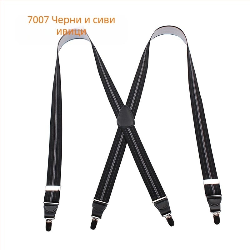 Мъжки тиранти с катарама и щипка за презрамка за възрастни, тиранти, тиранти, тиранти, тиранти, мъжки тиранти с катарама без игла