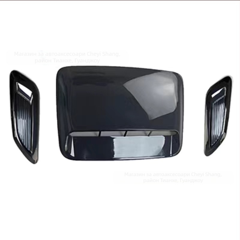 Универсален декоративен капак за кола, фалшив стикер за изход за въздух, персонализиран капак, креативен аксесоар за входящия въздух на двигателя, модификация