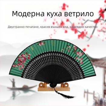 Живописен вентилатор, мрежест червен вентилатор с кухи редове, античен вентилатор, китайски танцов вентилатор, сгъваем вентилатор за жени, платнени ветрила от Република Китай