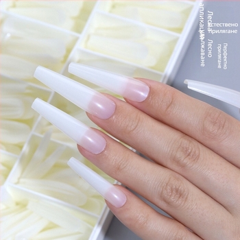 Нов френски маникюр, трансграничен, половин стикер, пълни стикери, изкуствен нокът, лепенка за нокти, нокът с удължено носене