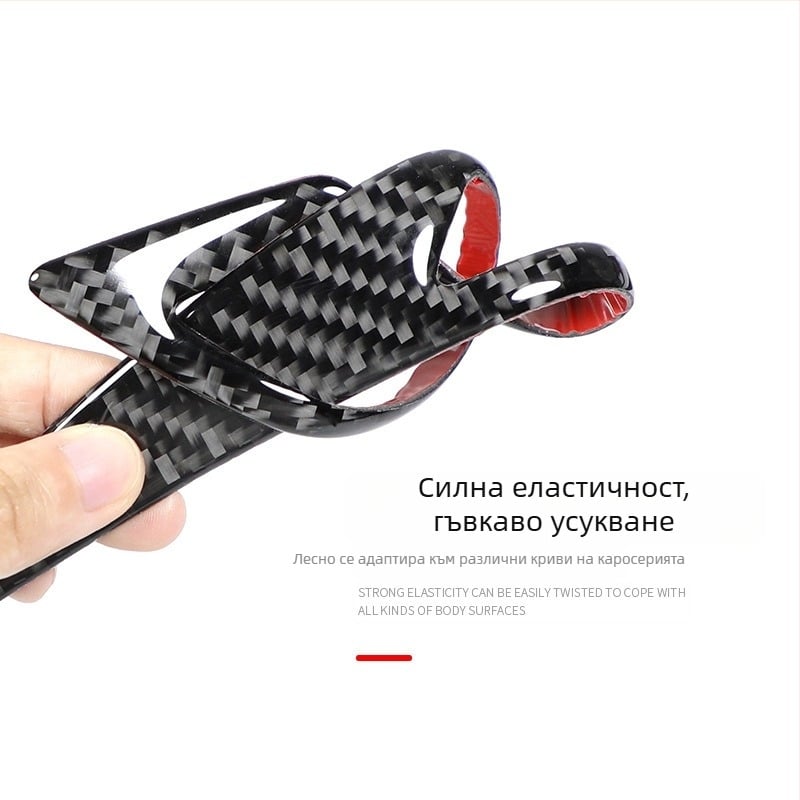 Нова лента против сблъсък за автомобилни джанти, вежди, модифицирана универсална лента против сблъсък от истински въглеродни влакна, лепило против надраскване, стикер против сблъсък, декоративна лента