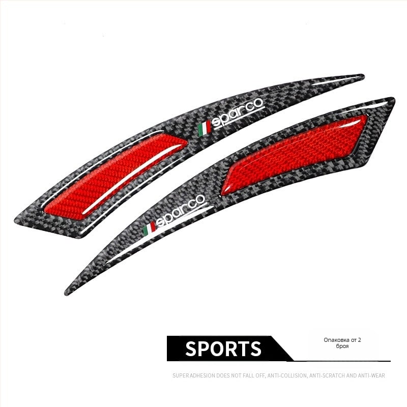 Нова лента против сблъсък за автомобилни джанти, вежди, модифицирана универсална лента против сблъсък от истински въглеродни влакна, лепило против надраскване, стикер против сблъсък, декоративна лента