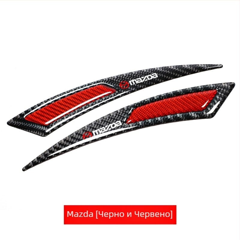 Нова лента против сблъсък за автомобилни джанти, вежди, модифицирана универсална лента против сблъсък от истински въглеродни влакна, лепило против надраскване, стикер против сблъсък, декоративна лента