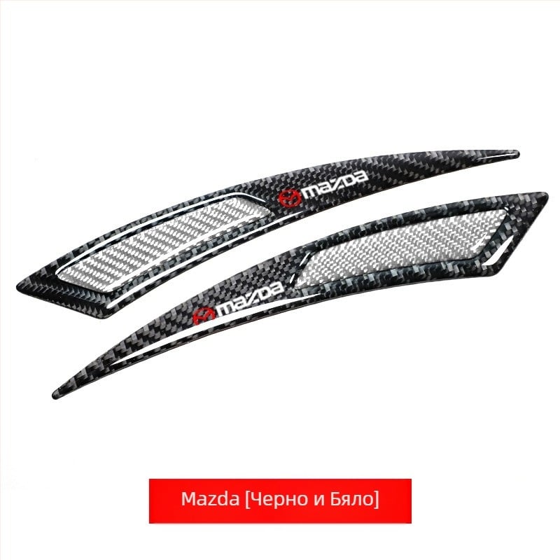 Нова лента против сблъсък за автомобилни джанти, вежди, модифицирана универсална лента против сблъсък от истински въглеродни влакна, лепило против надраскване, стикер против сблъсък, декоративна лента