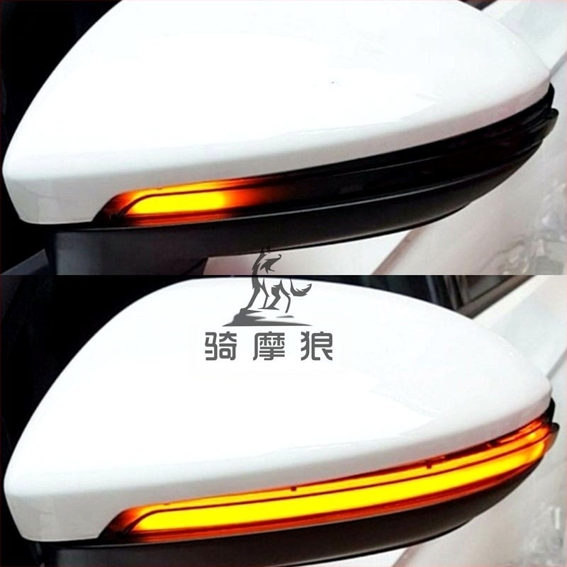 Задно огледало с мигач за Audi A3 — модификация за директен монтаж, модел QMW-CARLG01, 12V, 0.5W, 2835SMD, ABS + Acrylic