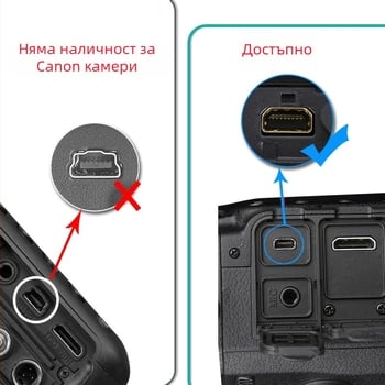 OTG USB-C към 8P адаптер кабел за Nikon Coolpix 2100 / P5 / S4 — свързва мобилен телефон с камера (меден проводник)