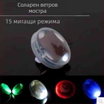 LED светлина за клапан на гума за автомобили и мотоциклети, слънчево захранване, RGB LED, универсално монтиране на джантата