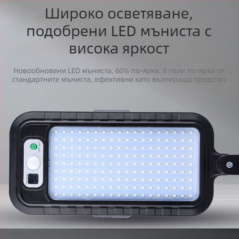 LED соларно улично и стеново осветление с датчик за движение, водоустойчиво външно осветление за двор,Atmosферно лентово осветление