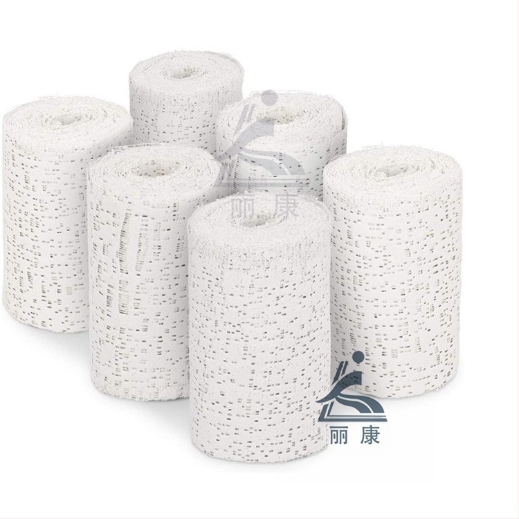 Гипсов бинт за ортопедия, марля; покрива длан, китка, глава, талия, лакът, долен крак, рамене, коляно и глезен; 120 ролки в кутия; комбинирана спортна защита; за обща употреба