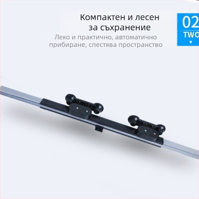 Автомобилен сенник за предното стъкло, автоматично разтягащ се, дебел непрозрачен тип, ламелно монтиране (Материали: вакуумни чашки + алуминиева фолиа; Подходящ за всички модели автомобили)