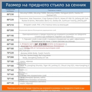 Автомобилна слънцезащитна завеса за покрива, алуминиево фолио, монтаж с вакуумни чашки, стил Original Wind