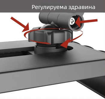 Автомобилен слънцезащитен визьор с 360° регулиране и антиотразително огледало, пластмаса, 180 г, орбитален монтаж, печат на лого и персонализация