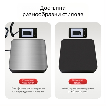 Модел G03, електронна платформа за пратки с капацитет 50 кг, електронно измерване, захранване 3A, поддръжка на частни марки