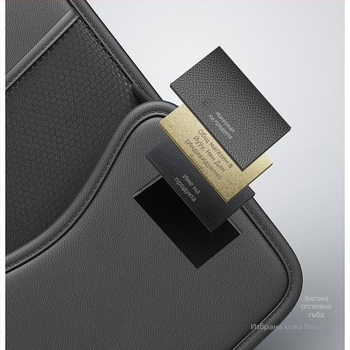 Чанта за съхранение между седалките в автомобил, модел 985; Материал: коприна с цветя; Обем: 0–5 л; Функция: запечатване.