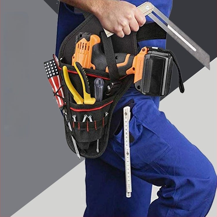 Huaying Banyan Поясна чанта за инструменти — 10 кг носимост, за електроинструменти, строителство, поддръжка на автомобили и домашно съхранение; материал: оксфорд плат
