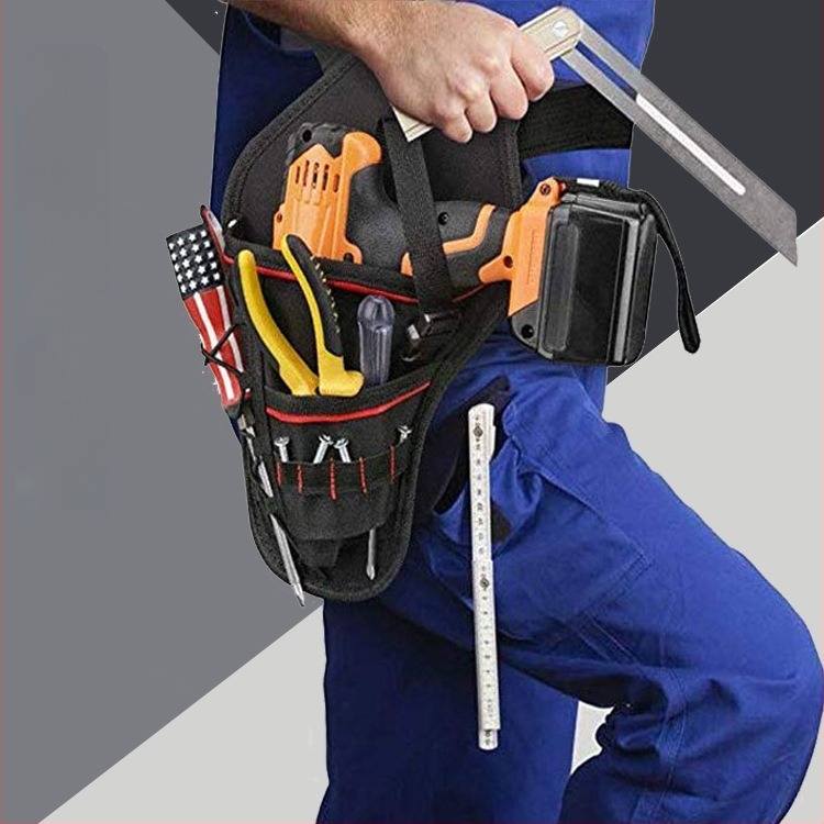 Huaying Banyan Поясна чанта за инструменти — 10 кг носимост, за електроинструменти, строителство, поддръжка на автомобили и домашно съхранение; материал: оксфорд плат