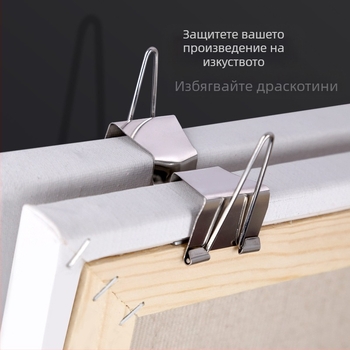 Zhongsheng Разделящ клип за рамка на маслена живопис, неръждаема стомана
